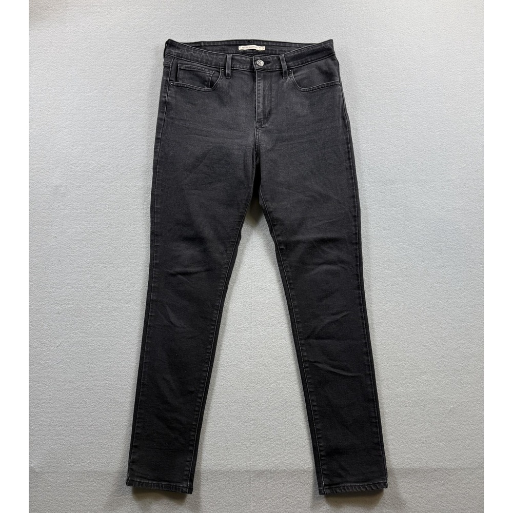 Levis 721 High Rise Skinny Jeans Womens 31 Charcoal Wash Stretch Denim 32x29